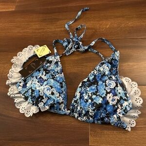 VARSDODO Floral Swimsuit Tops size Medium